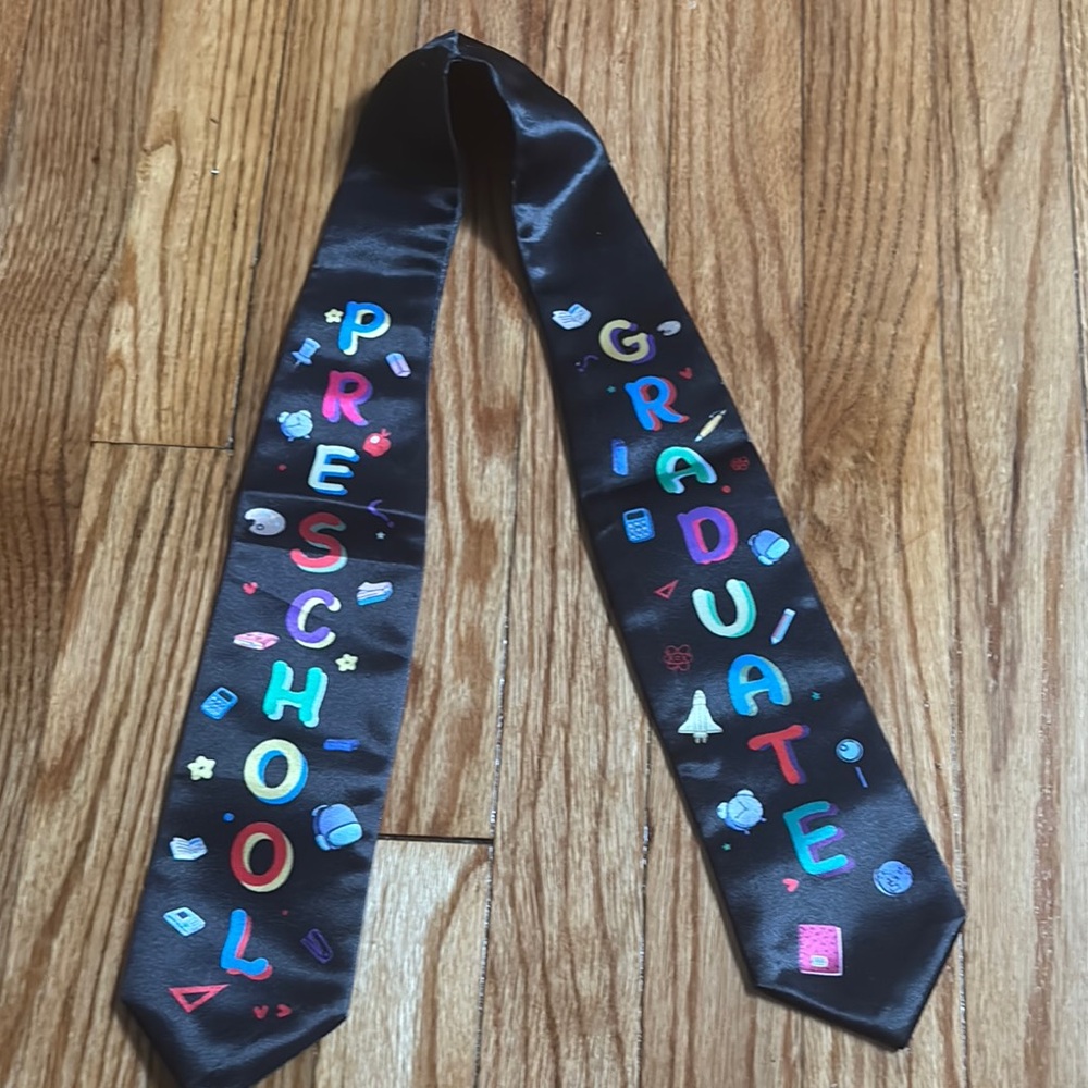 Preschool Graduate Black Stole